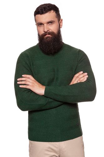 LEE WOOL STRUCTURE CREW FOREST GREEN L84XAEDF S na Arena.pl