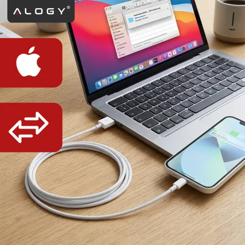 Kabel 2m Lightning do USB-A USB do Apple iPhone, iPad, iPod BOX Biały na Arena.pl