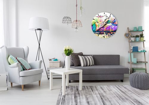 Zegar Ścienny - Ryby Pastele  - 60X60 Cm - C3Ar60X60-4096 na Arena.pl