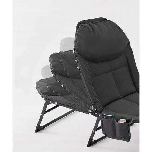 Łóżko polowe turystyczne Trizand 25380 200 cm x 65 cm szare na Arena.pl