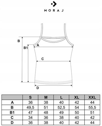 TOP DAMSKI Dopasowany Koszulka Gładka Bez Rękawów Podkoszulka MORAJ XL na Arena.pl
