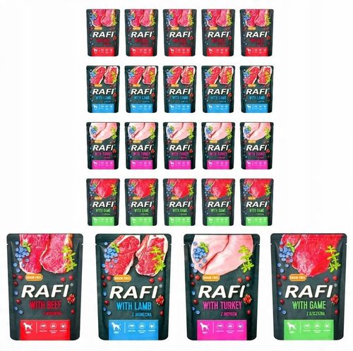 Mokra karma saszetki Rafi mix smaków 20x300 g na Arena.pl