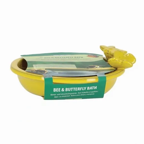 Stylowe poidło do ogrodu DLA OWADÓW PSZCZÓŁ żółte na Arena.pl