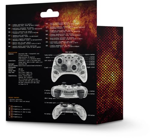 Pad Deltaco Pad bezprzewodowy transparentny RGB Switch/PC/Android na Arena.pl