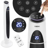 Wentylator kolumnowy ACUM 110cm wiatrak stojący podłogowy JONIZACJA LED XXL