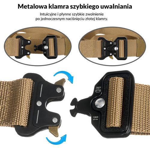 pasek parciany bl159-9260 khaki na Arena.pl