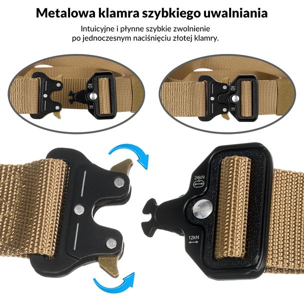 pasek parciany bl159-9260 khaki zdjęcie 14