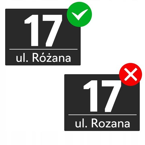 PODŚWIETLANY NUMER NA DOM TABLICZKA ADRESOWA LED 40X30 cm CZUJNIK ZMIERZCHU na Arena.pl