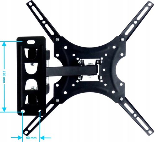 UCHWYT DO TELEWIZORA 32-55" WIESZAK UNIWERSALNY REGULOWANY DO KAMPERÓW na Arena.pl