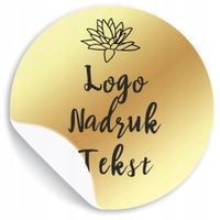Naklejki z LOGO ETYKIETY REKLAMOWE z twoim nadrukiem tekstem 6 cm 100 sztuk