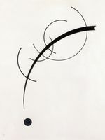 Plakat 60x80cm Free Curve to the Point,  Wassily Kandinsky Vintage