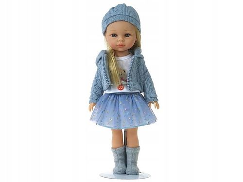 LALKA z długimi włosami blondynka MÓWI I ŚPIEWA 38cm w kolorowym pudełku na Arena.pl