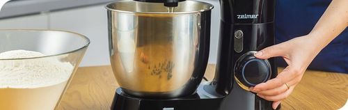 ROBOT KUCHENNY PLANETARNY ZELMER ZKR1300B CZARNY 1300W MISY 4,5/5L POKRYWA na Arena.pl