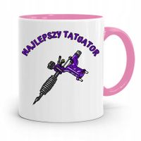Dla Tatuażystki Tatuażysty Kubek Różowy Na Prezent Z Nadrukiem Ze Zdjęciem