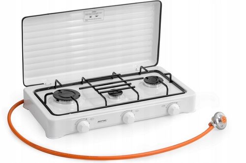 Kuchenka gazowa 3-palnikowa MPM + Reduktor z zabezpieczeniem + Wąż 2m na Arena.pl