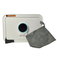 KS061-B Sejf biurowy z zamkiem na szyfr i klucz w kolorze białym skarbonka