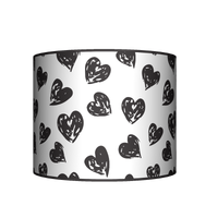 Abażur Walec - Serca