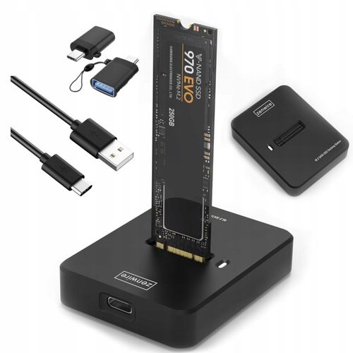 Adapter SSD NVME PCIe SATA NGFF 2w1 kieszeń dysk M.2 USB 3.0 USB-C 10GB g2 na Arena.pl