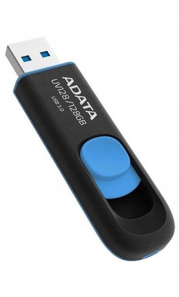 ADATA UV128 Pendrive 128GB USB 3.2 Gen1 - Czarny/Niebieski zdjęcie 1