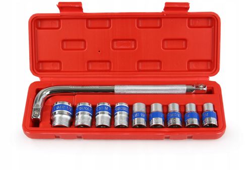 klucze nasadowe 1/2" 10pcs 10-24mm na Arena.pl