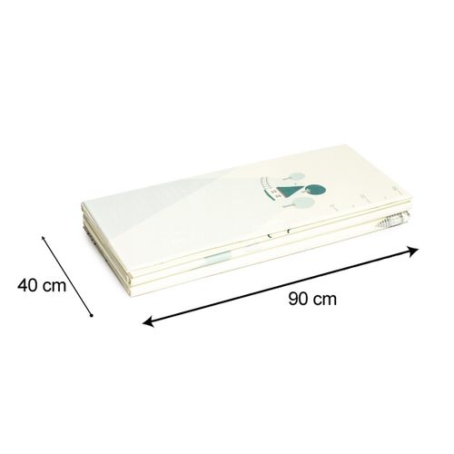 Dwustronna edukacyjna piankowa mata dziecięca XXL 180x200 cm - pingwinek na Arena.pl