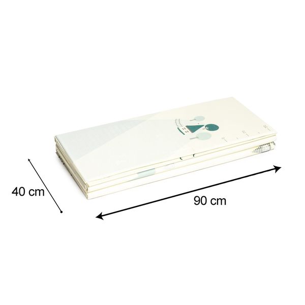 Dwustronna edukacyjna piankowa mata dziecięca XXL 180x200 cm - pingwinek zdjęcie 2