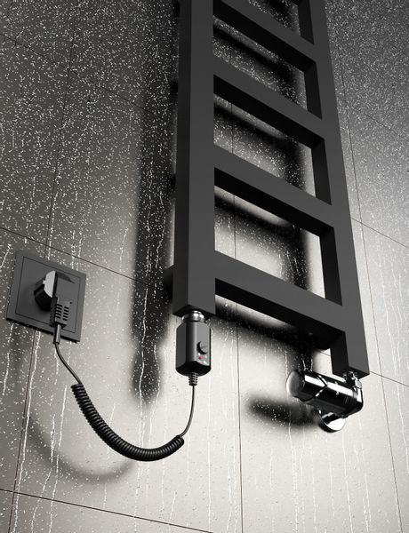 Grzejnik elektryczny LUCY 770x250 CZARNY MAT zdjęcie 7