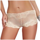 MAJTKI DAMSKIE ELEGANCKIE SZORTY ECRU LIVCO S