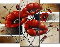 60 90CM OBRAZ 3 ELEM POLNE MAKI ŚCIENNY DRUK PŁÓTNO