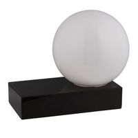 Stołowa lampa marmur Zeus L&-193866 Light& minimalistyczna kula czarna