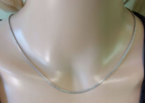 SREBRNY ŁAŃCUSZEK SPLOT LISI OGON PRÓBA 925 NA PREZENT GRAWER 55 cm na Arena.pl