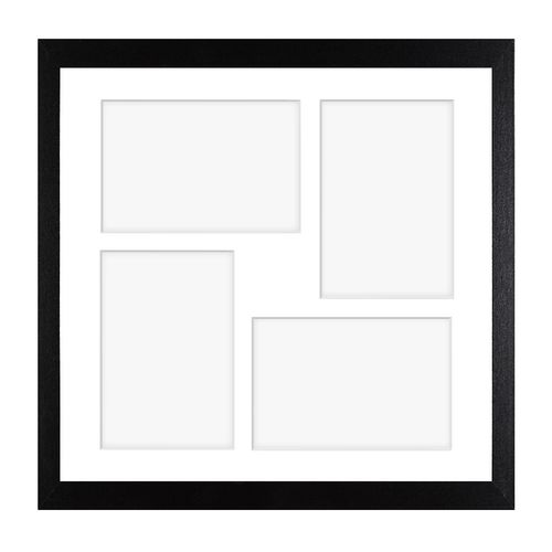 Ramka kwadratowa na 4 zdjęcia Hekla 34x34x4 MDF galeria czarny 1szt. na Arena.pl