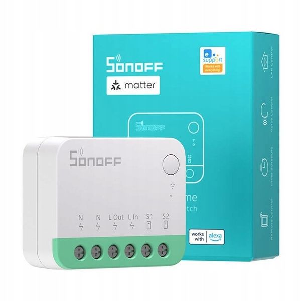 SONOFF MINIR4M Inteligentny Przełącznik Sterownik WiFi Matter HomeKit zdjęcie 12
