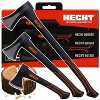 Zestaw Siekier Do Łupania HECHT 3 Siekiery Rozłupujące Fiberglass