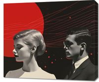 Obraz 70x60cm Futurystyczne Retro Szykany