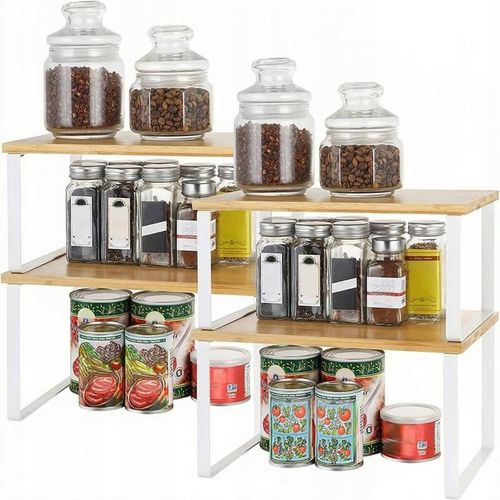 REGAŁ KUCHENNY NA PRZYPRAWY DREWNIANY PÓŁKA ORGANIZER STOJAK BIUROWY na Arena.pl