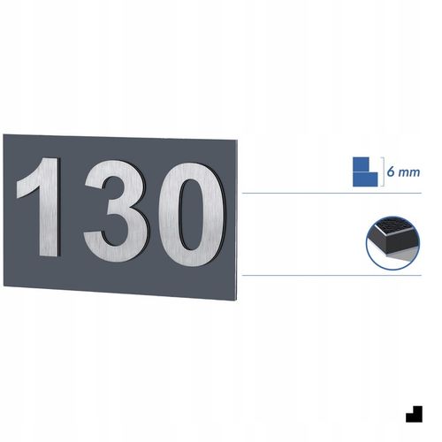 WYPUKŁY NUMER NA DOM | TABLICZKA ADRESOWA Z NUMEREM DOMU / MIESZKANIA na Arena.pl