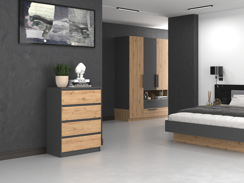 Komoda Malwa M4 ANTRACYT ARTISAN na Arena.pl