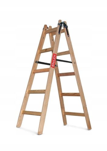 Drabina drewniana 2x5 malarska dwustronna rozstawna rozkładana BAULICH na Arena.pl