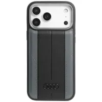 etui audi a6 synthetic leather magsafe do iphone 17 pro max - czarne