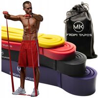 GUMY DO ĆWICZEŃ OPOROWE TAŚMY FITNESS CROSSFIT ZESTAW GUM POWER BAND 4