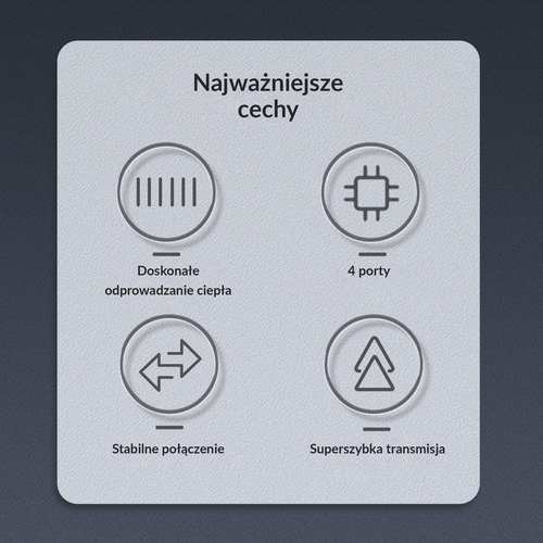 Orico Hub USB-C, USB-A 5Gbps, 3*USB-A 2.0, alumini na Arena.pl