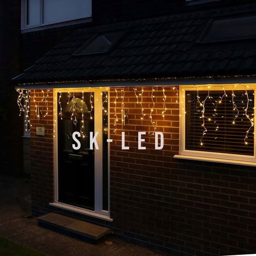 KURTYNA 200 LED 9,5m SOPLE GIRLANDA ŚWIETLNA LED BIAŁA CIEPŁA PROGRAMATOR na Arena.pl