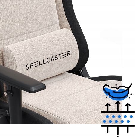 Fotel Gamingowy Materiałowy Obrotowy Biurowy Krzesło Gracza Kubełek Sense7 na Arena.pl