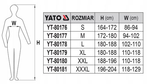 BLUZA ROBOCZA PEGMA ROZM. M YATO na Arena.pl