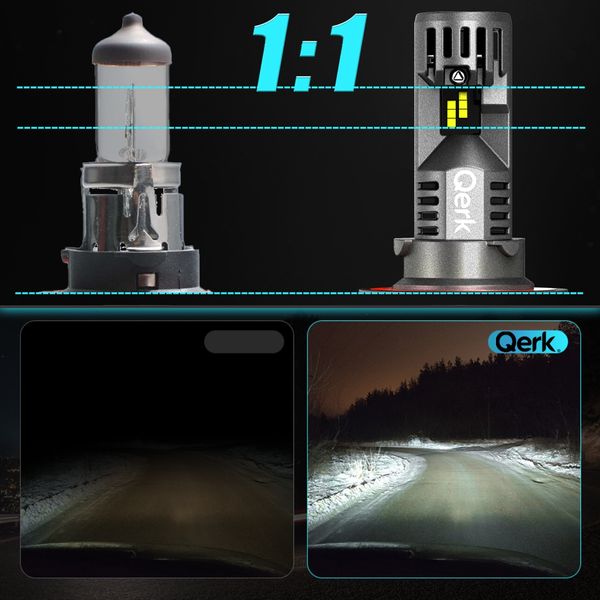 ŻARÓWKI LED H13 QERK 1 DO 1 WIĘCEJ ŚWIATŁA CAN RETROFIT DOPASOWANE zdjęcie 6