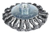 szczotka tarczowo kątowa splatana 100mm zn - e-561-5100