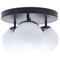 Plafon LAMPA sufitowa SFERA MLP8874 Milagro metalowa OPRAWA kule balls czarne białe chrom