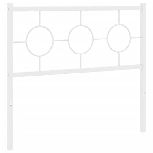 Metalowe wezgłowie, białe, 100 cm na Arena.pl