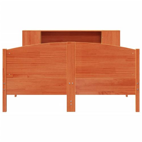 Łóżko z regałem, bez materaca, 160x200 cm, lite drewno sosnowe na Arena.pl